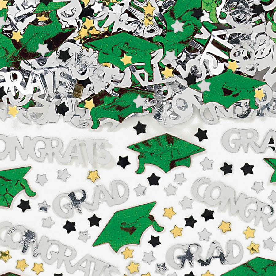 Green Congrats Grad Confetti