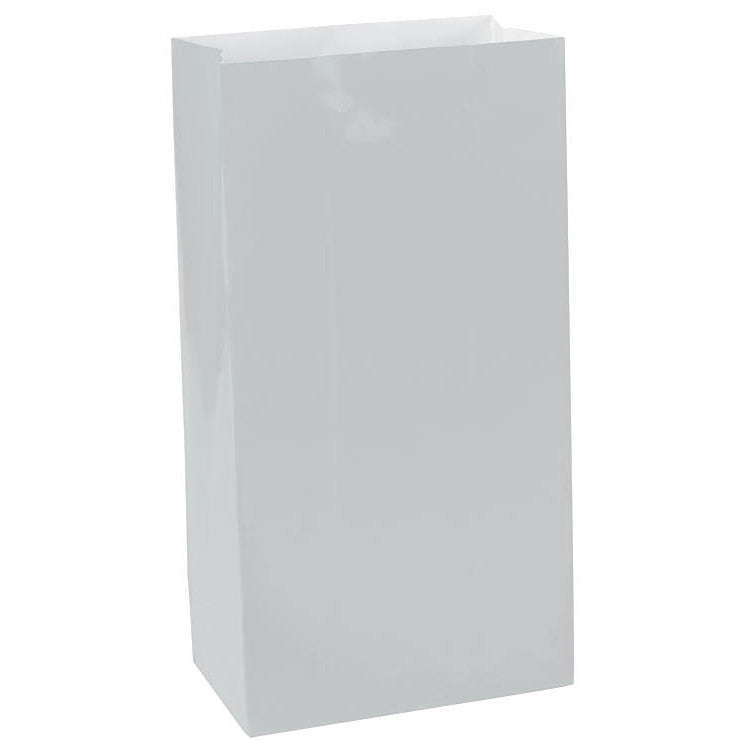 Silver Mini Paper Bags (12ct)