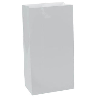 Silver Mini Paper Bags (12ct)