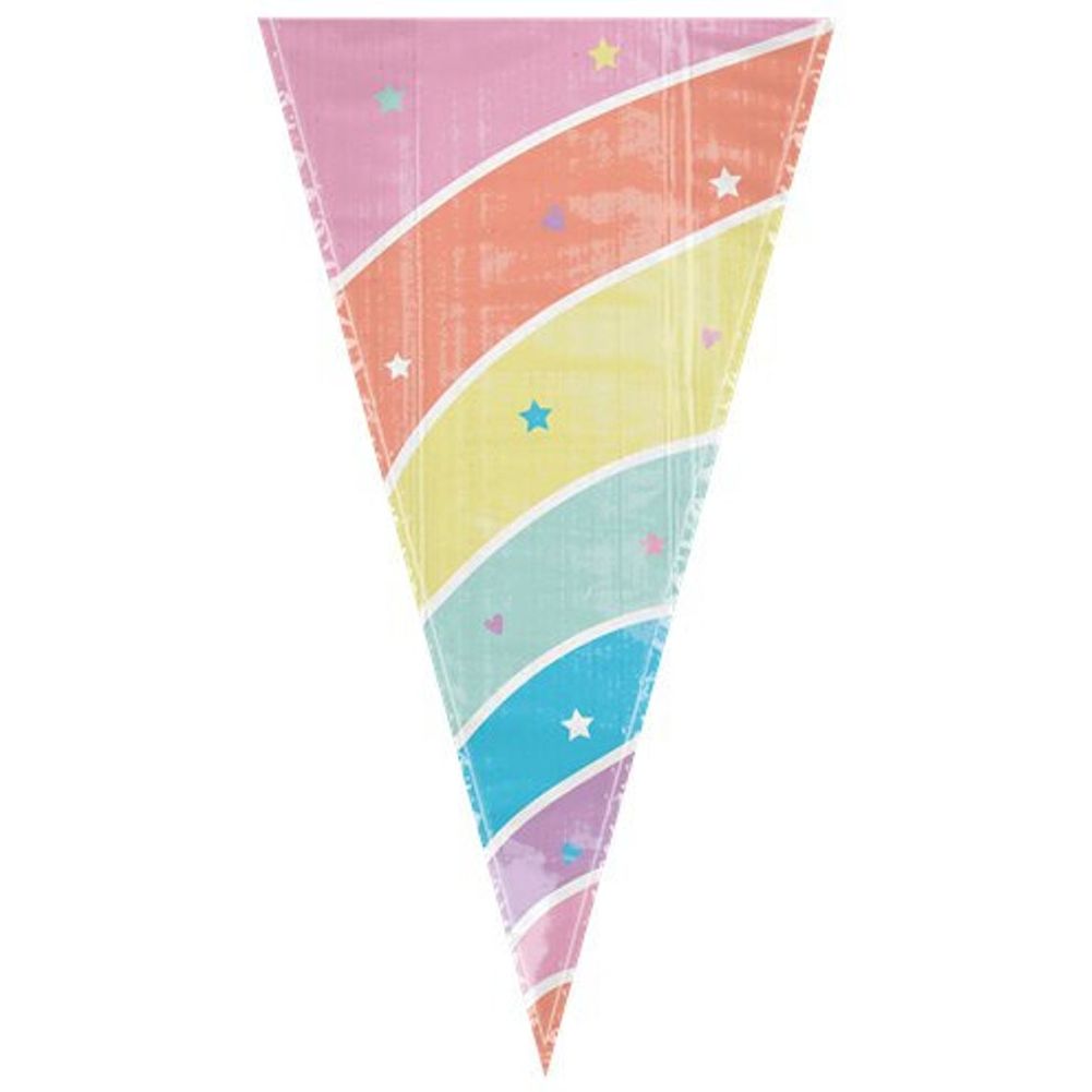 Magical Rainbow Unicorn Horn Treat Bags, 15ct