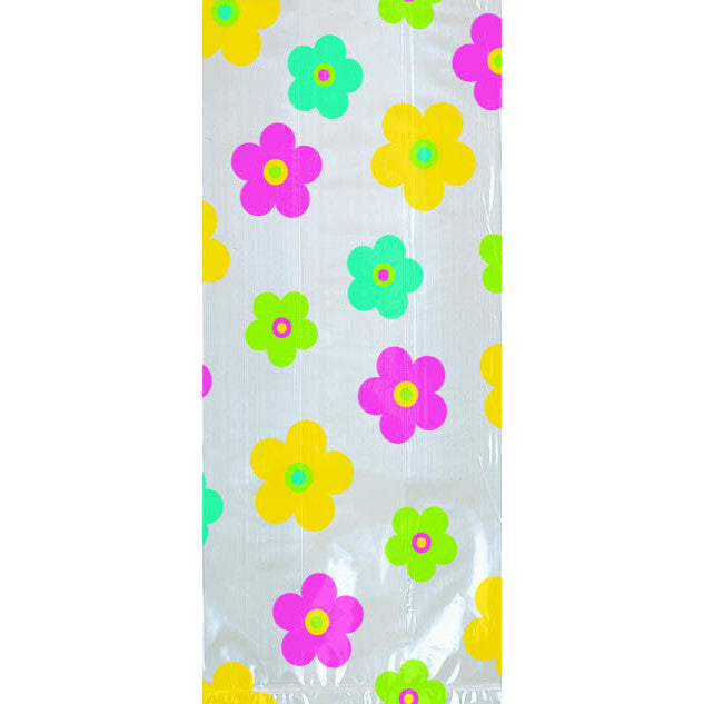 Large Floral Party Bag With Ties