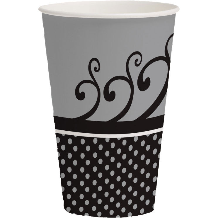 Chic Wedding Cake 12oz Cups (8ct)