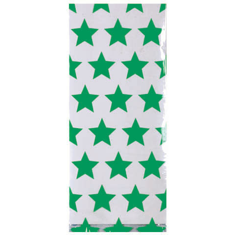 Festive Green Stars Small Party Bags
