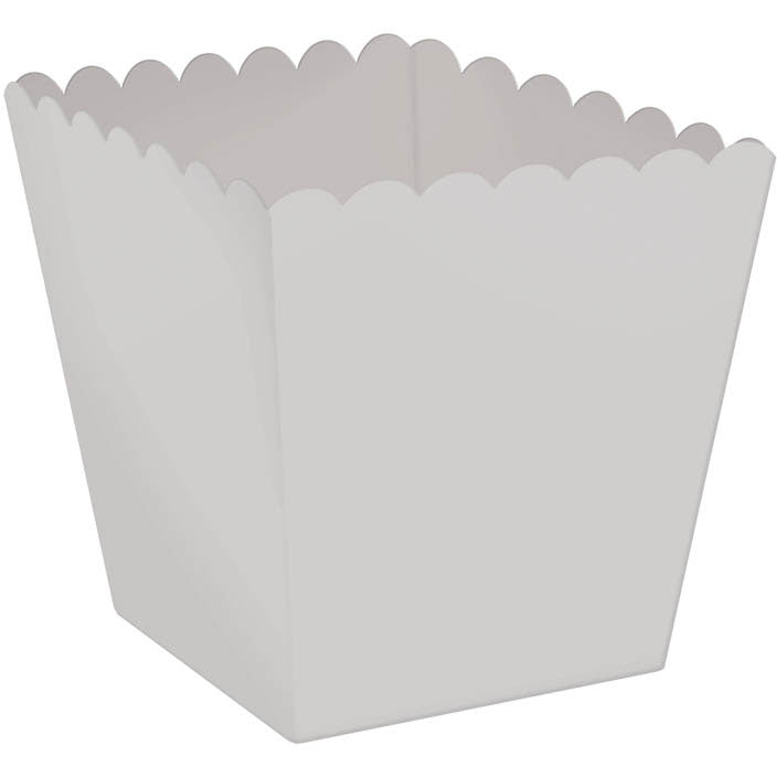 Scallop Favor Box - Silver