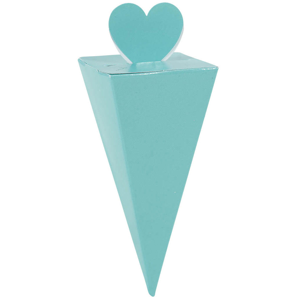 Favor Cone Box - Robins Egg Blue