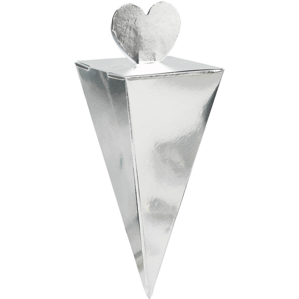 Favor Cone Box - Silver