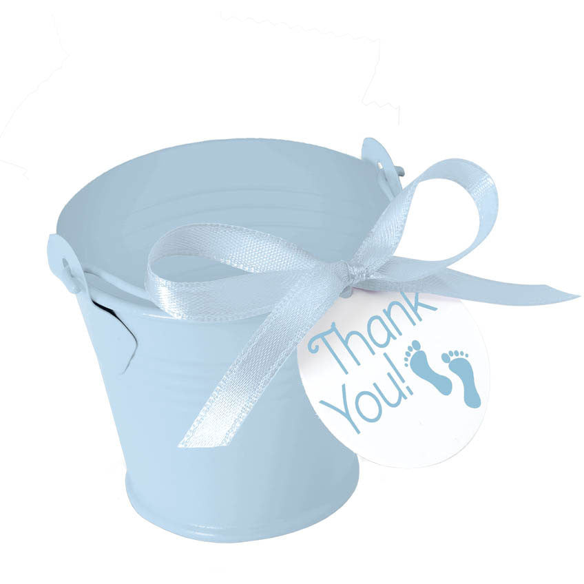 Light Blue Tin Pail Favor Kit (18ct)