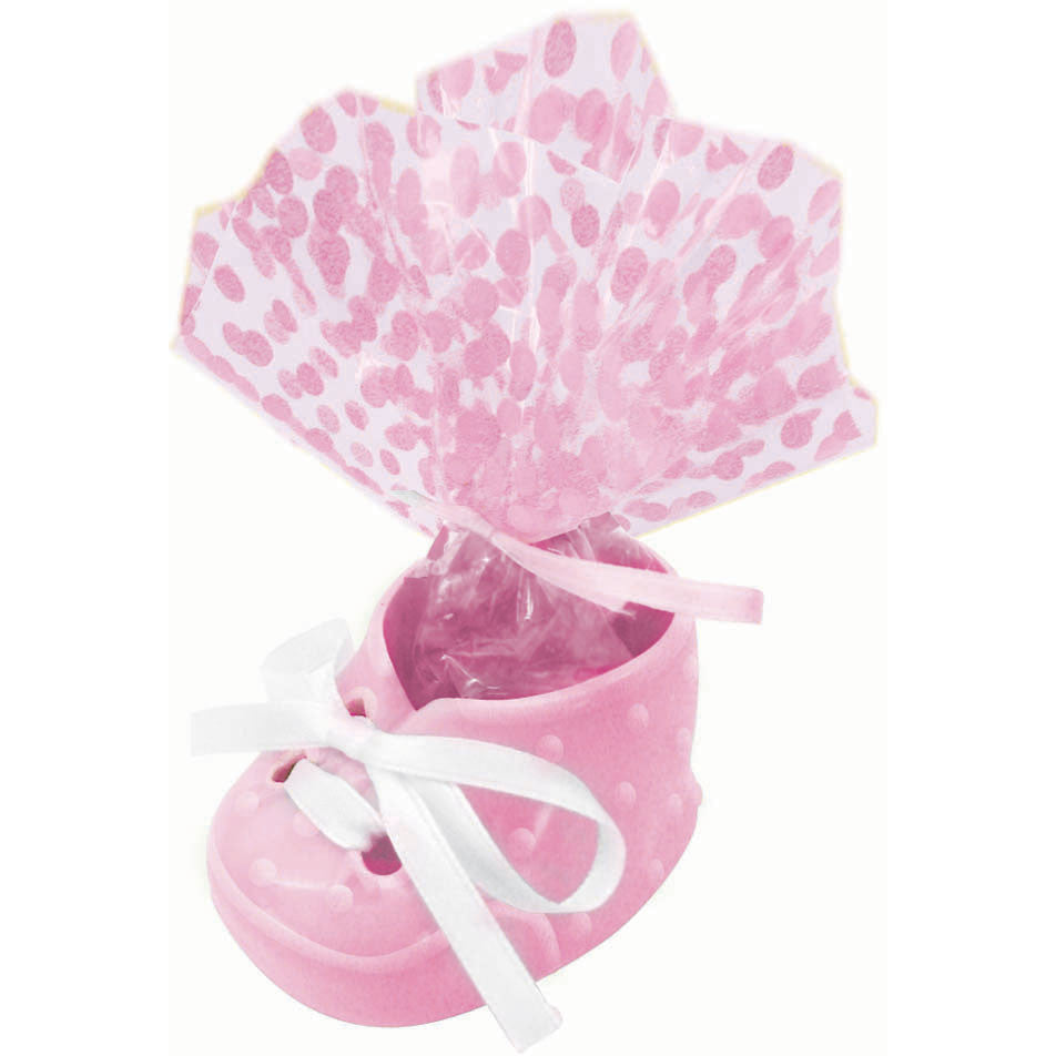 Baby Bootie Favor Pink (12 ct)