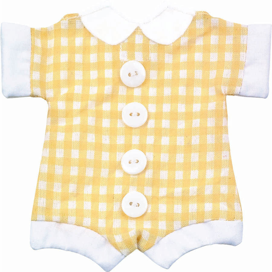 Yellow Onesie Fabric Favor Bag