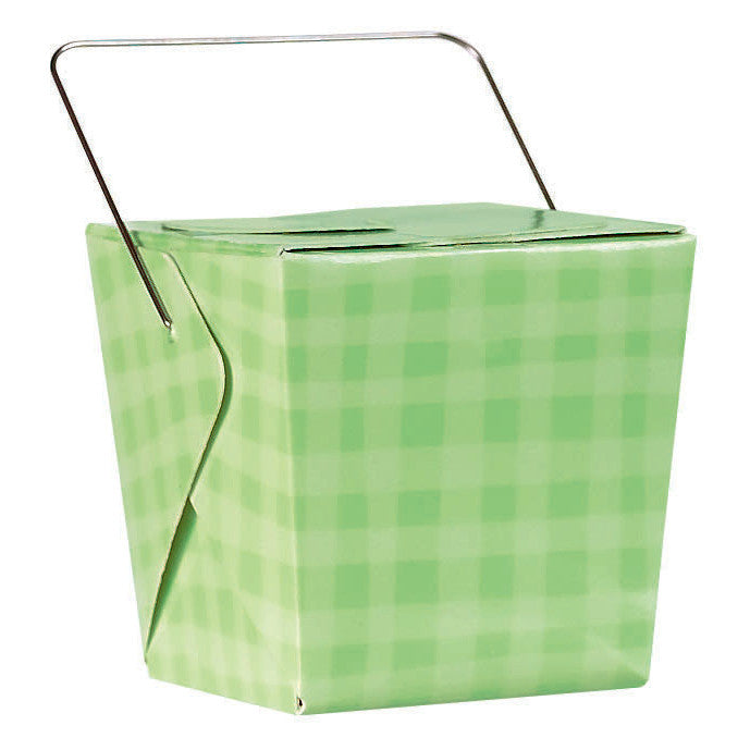 Plaid Multi-Colored Favor Pails