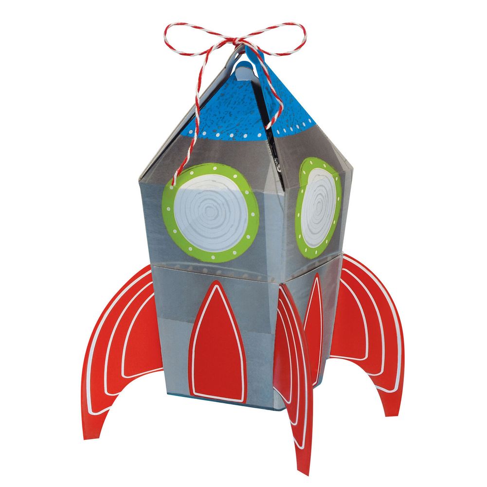 Blast Off Rocket Favor Boxes, 8ct