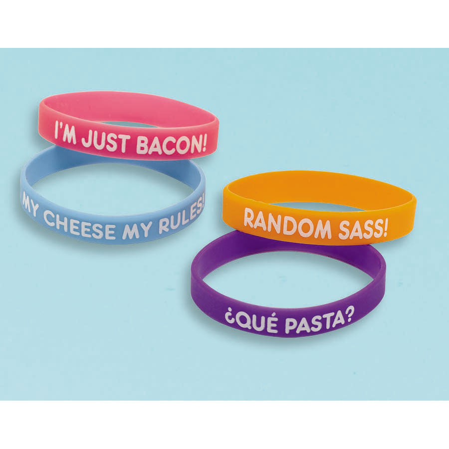 iCarly Attitude Rubber Bracelets (4ct)