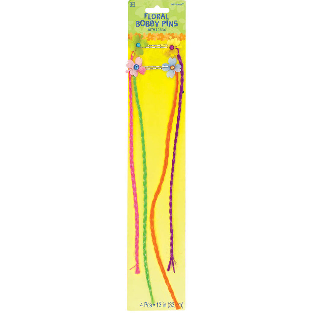 Floral Braids Hair Pins (4ct)