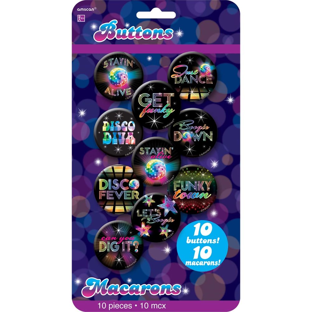 Disco Fever Buttons