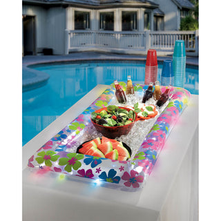 Hibiscus Light Up Inflatable Buffet Cooler
