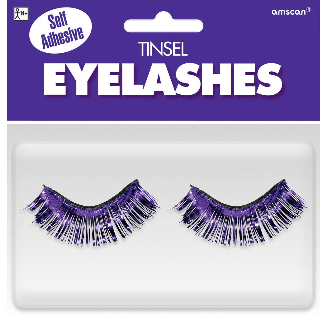 Purple Tinsel Eyelashes