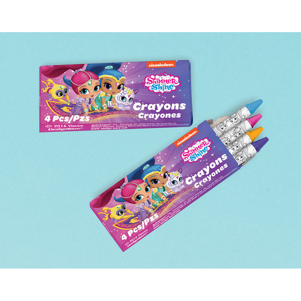 Shimmer and Shine 4-Pack Mini Crayons / Favors (12ct)