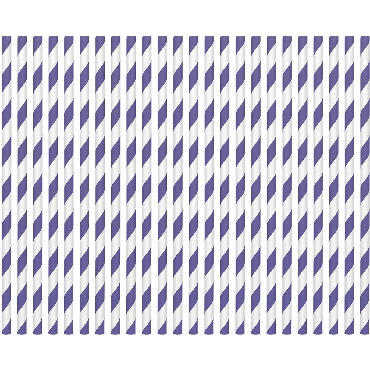 New Purple Paper Straws (24ct)