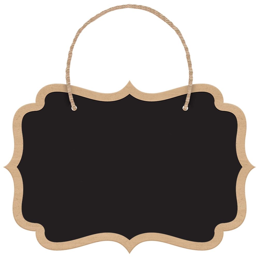 Chalkboard Hanging Die-Cut Signs (8 ct)