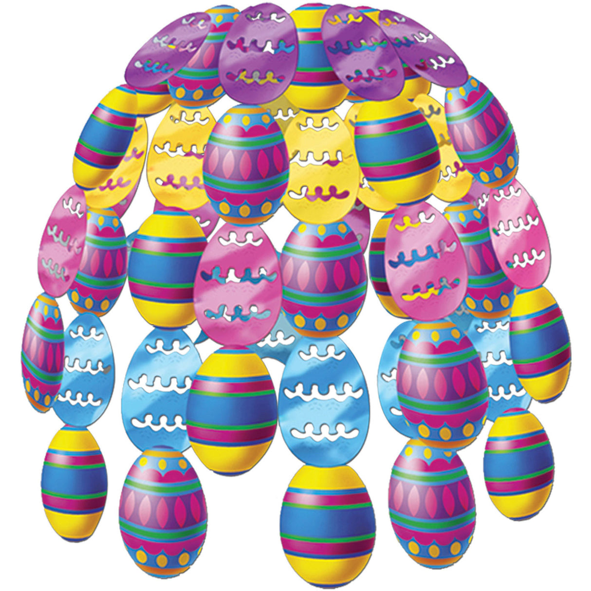 Bright Colored Egg Cascade Fountain