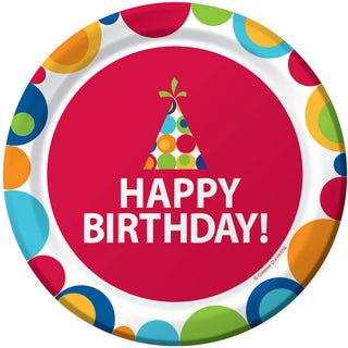 Birthday Circles Dessert Plates (8ct)