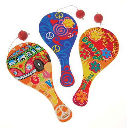 Retro Paddle Balls (12ct)