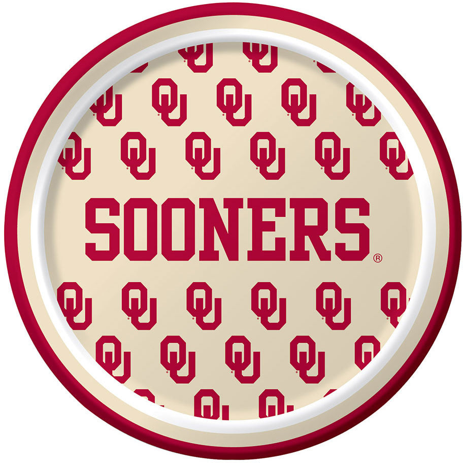 University of Oklahoma Dessert Plates (8ct)