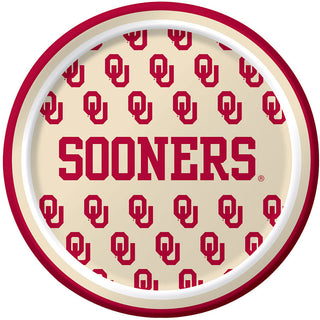 University of Oklahoma Dessert Plates (8ct)