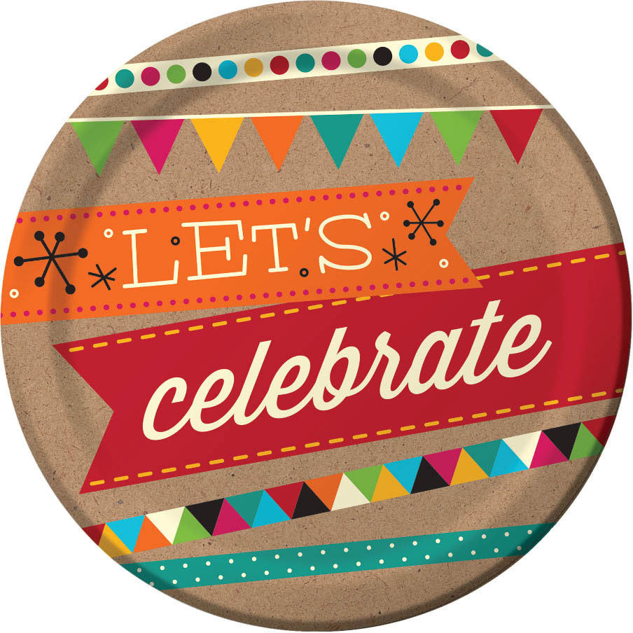 Birthday Kraft Dessert Plates (8ct)