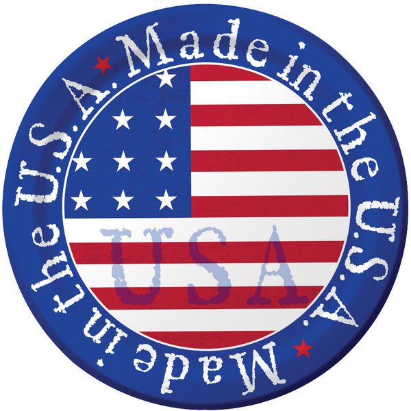 Made in the USA Dinner Plates (8ct) US Novelty