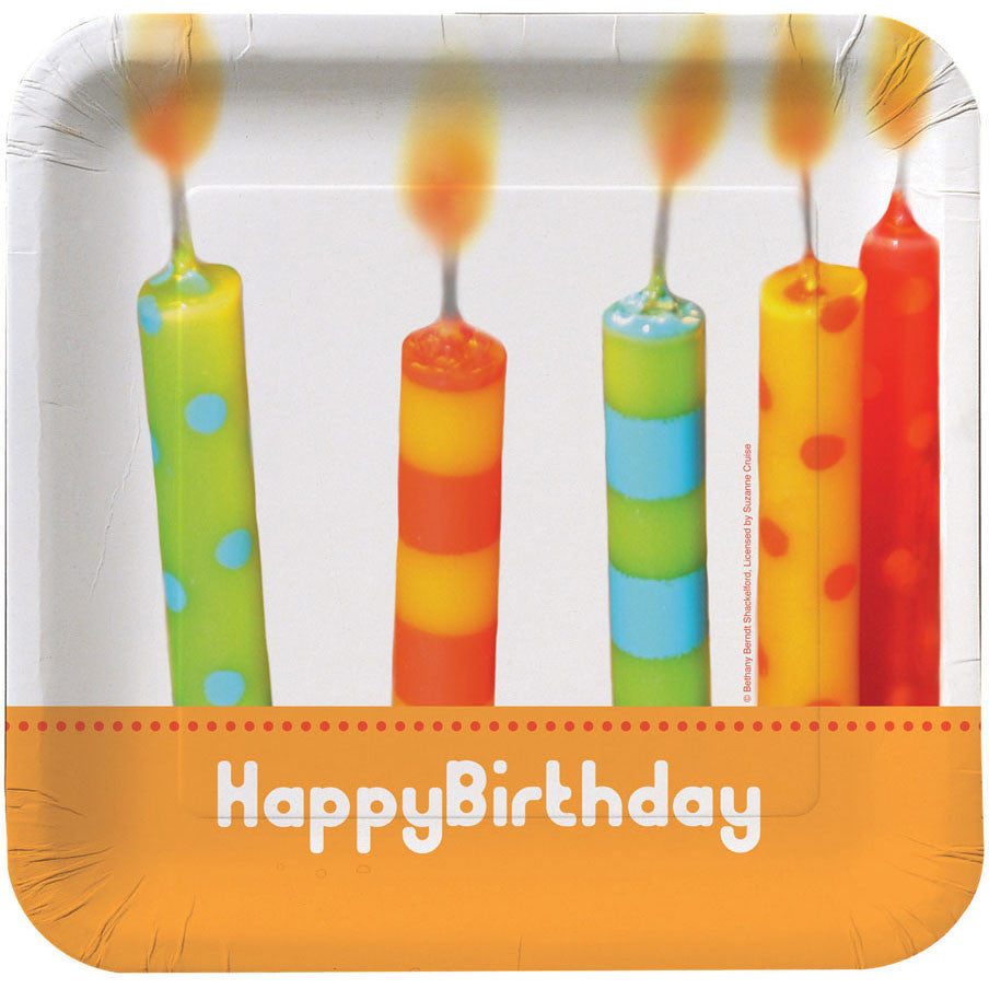 Chic Birthday Dinner Plates (8ct)