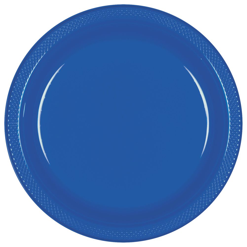 Marine Blue Plastic Dessert Plates