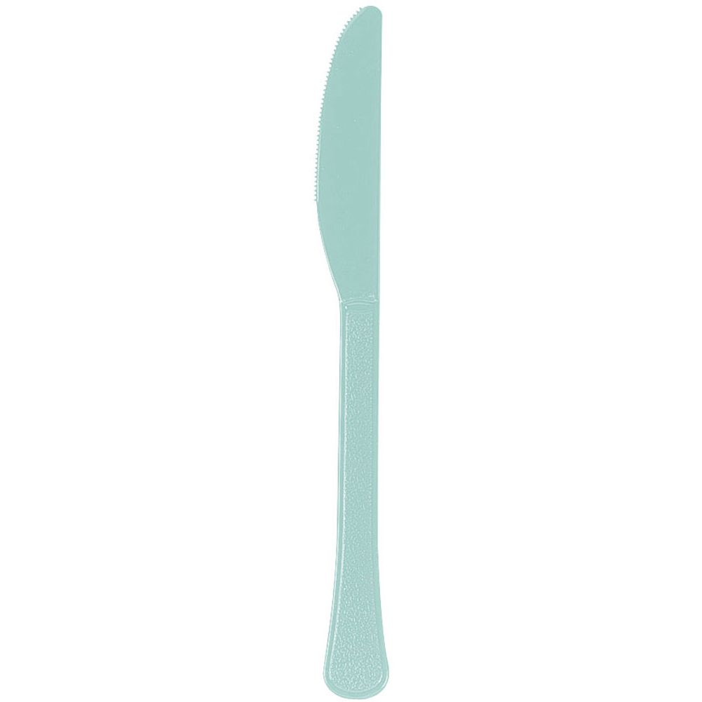 Robins Egg Blue Midweight Plastic Knives (100ct)