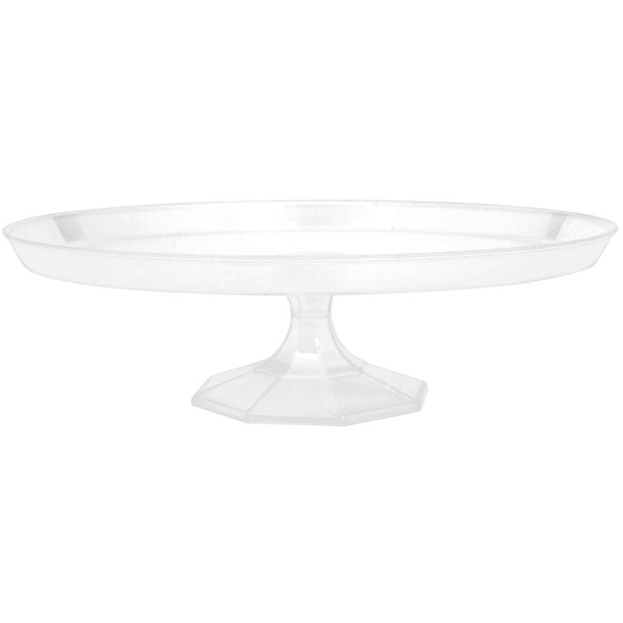 Clear Plastic Large Dessert Stand