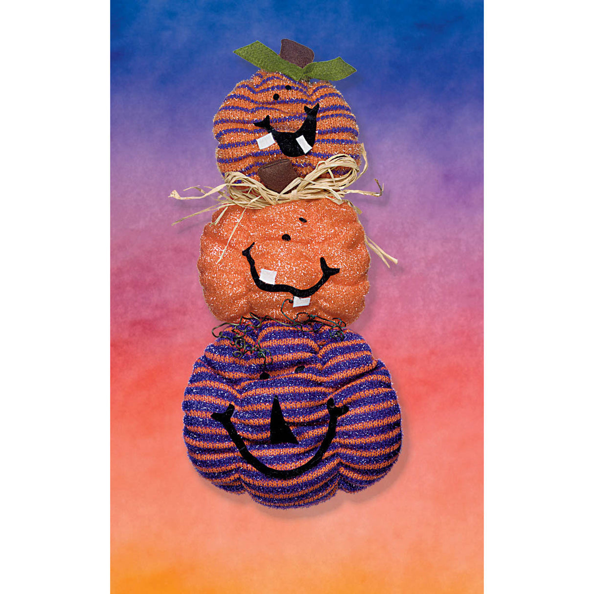 Triple Pumpkin Halloween Wall Decoration