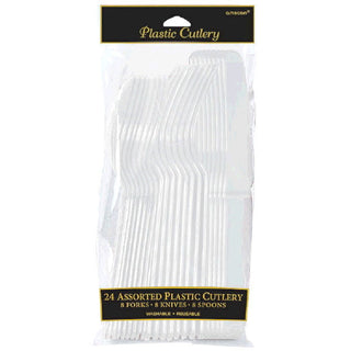 Cutlery Assorted Plastic Clear