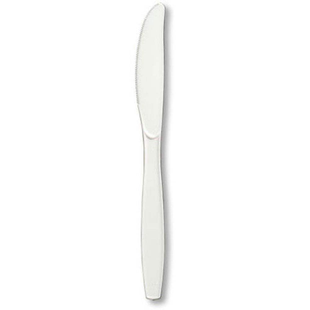 Frosty White Midweight Plastic Knives (20ct)