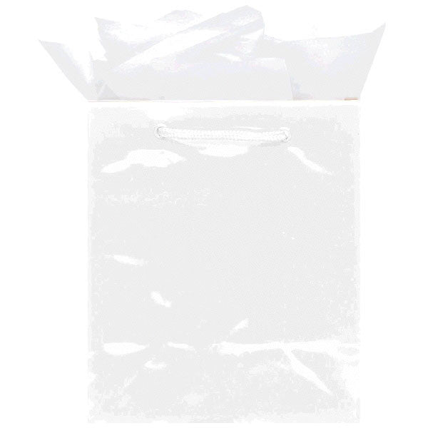 White GlossyJumbo Gift Bag