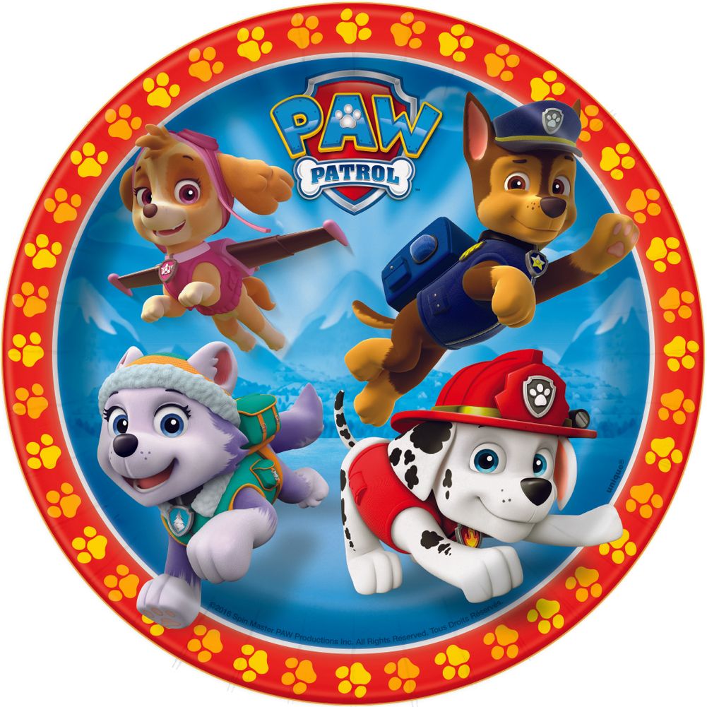 Paw Patrol Paper Dessert Plates (8ct)