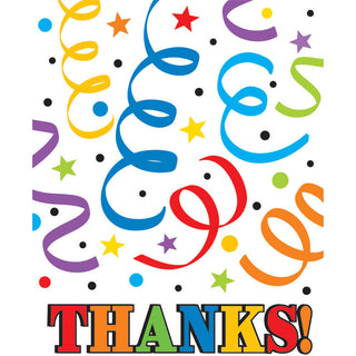 Colorful Birthday Thank You Notes