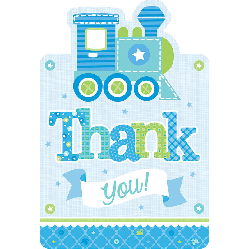 Welcome Little One Boy Postcard Thank You Notes (8ct)