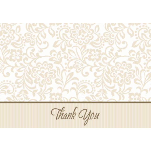 Gold Wedding Traditions Thank You Notes