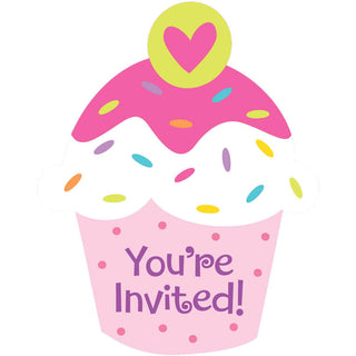 Cupcake Party Invitations