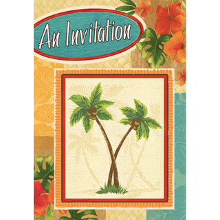 Palm Tree Party w/Glitter Invi