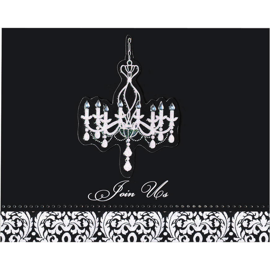 Elegant Chandelier Novelty Invites (8ct)