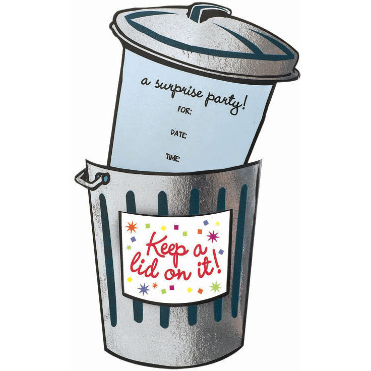 Keep A Lid On It Novelty Invites (8ct)