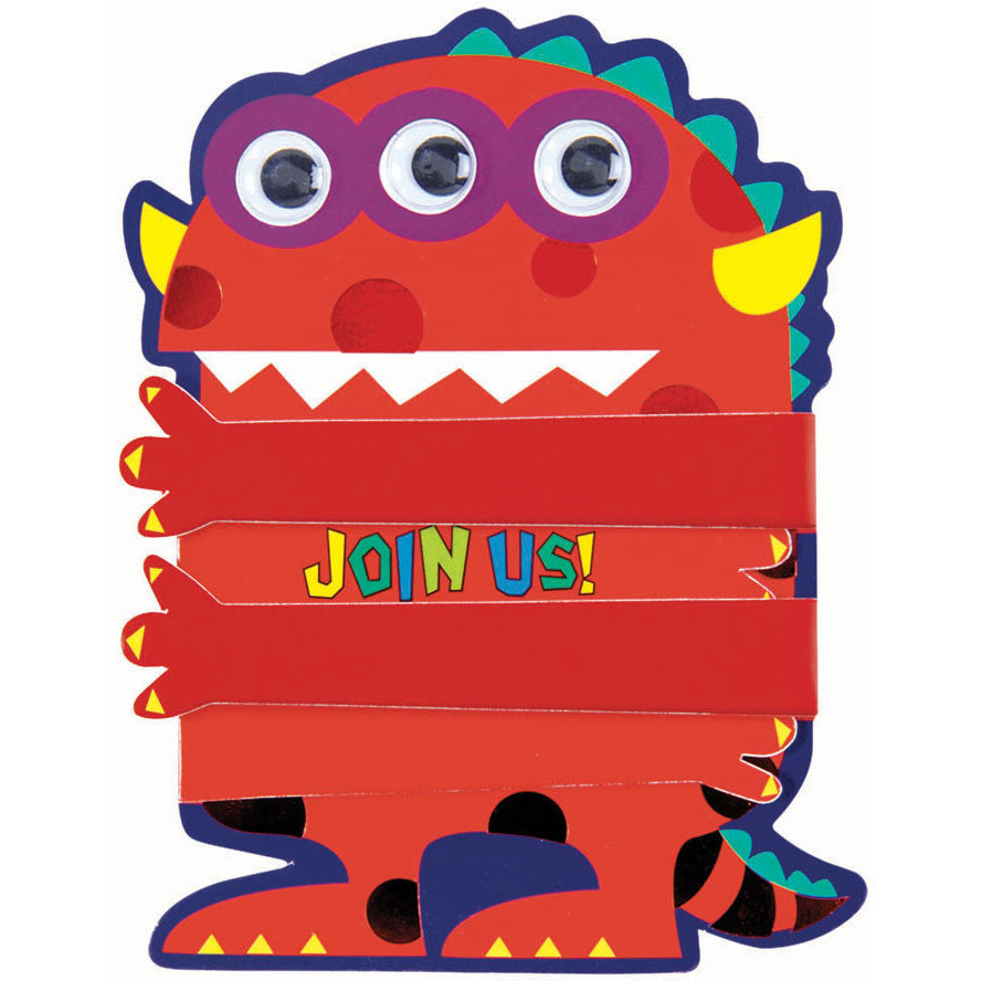 Birthday Mania Novelty Invites (8ct)