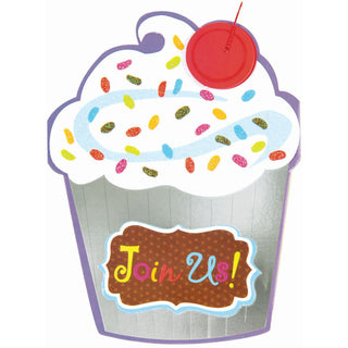 Cupcake Crazy Novelty Invites (8ct)