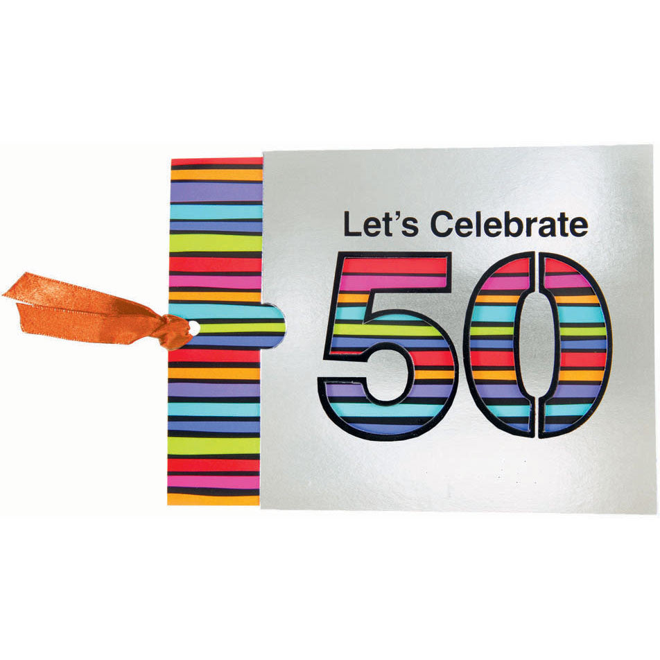 Let's Celebrate 50 Jumbo Invitations