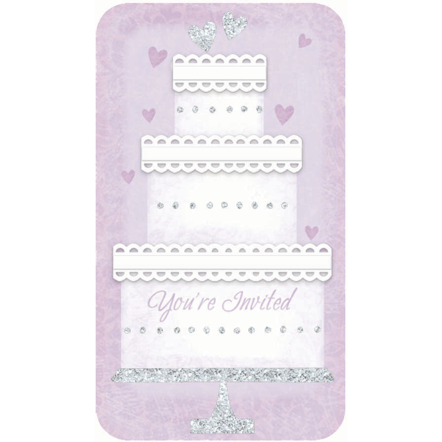 Wedding Cake Novelty Invites (12ct)
